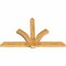 Ekena Millwork Redmond Rough Sawn Timber Gable Bracket, Western Red Cedar, 84"W x 53"H x 4"D x 6"F, 15/12 Pitch GBW084X53X0406RED00RWR - alternate 2